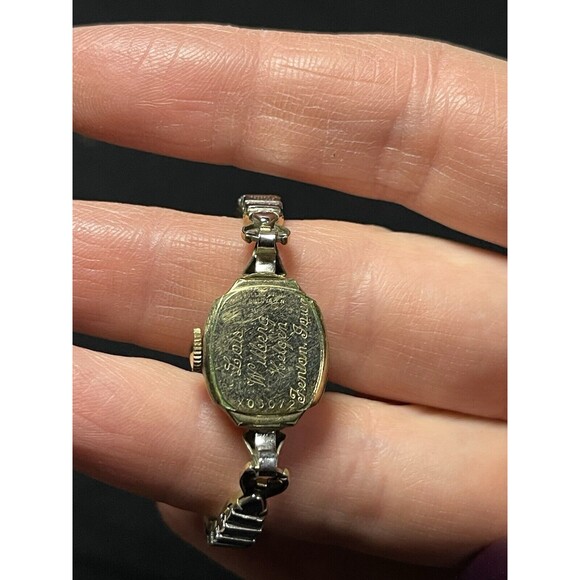 BULOVA Ladies 23 Jewel Watch 10K RG w/10KGF Bracelet Parts/Repair Vintage main image 13